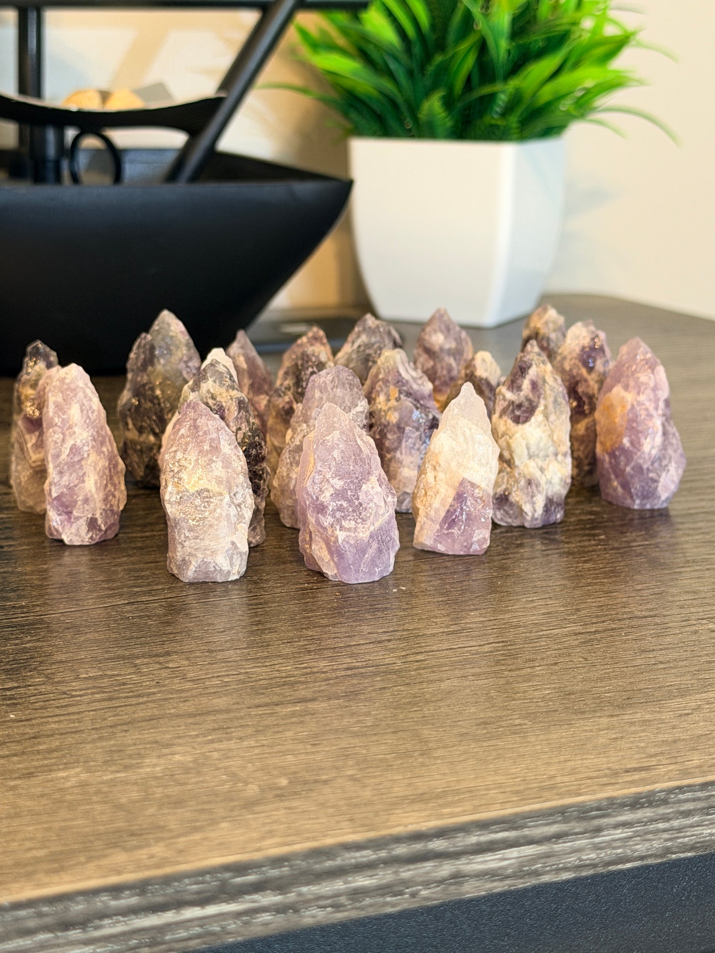 Raw Amethyst Crystal Pyramid