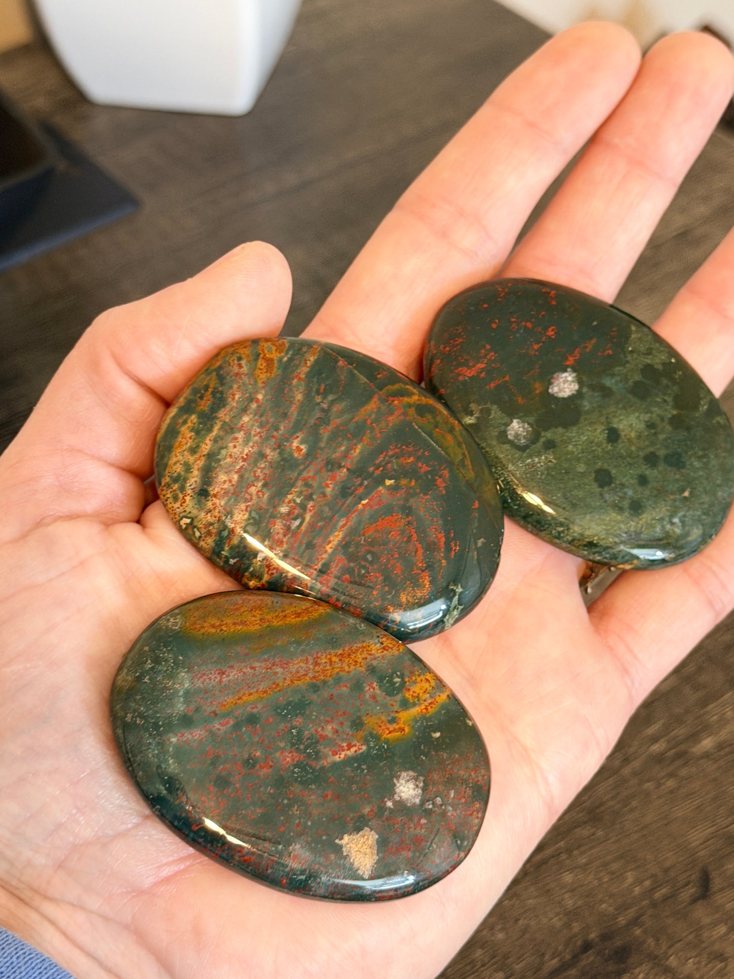 Bloodstone Flat Stones from India