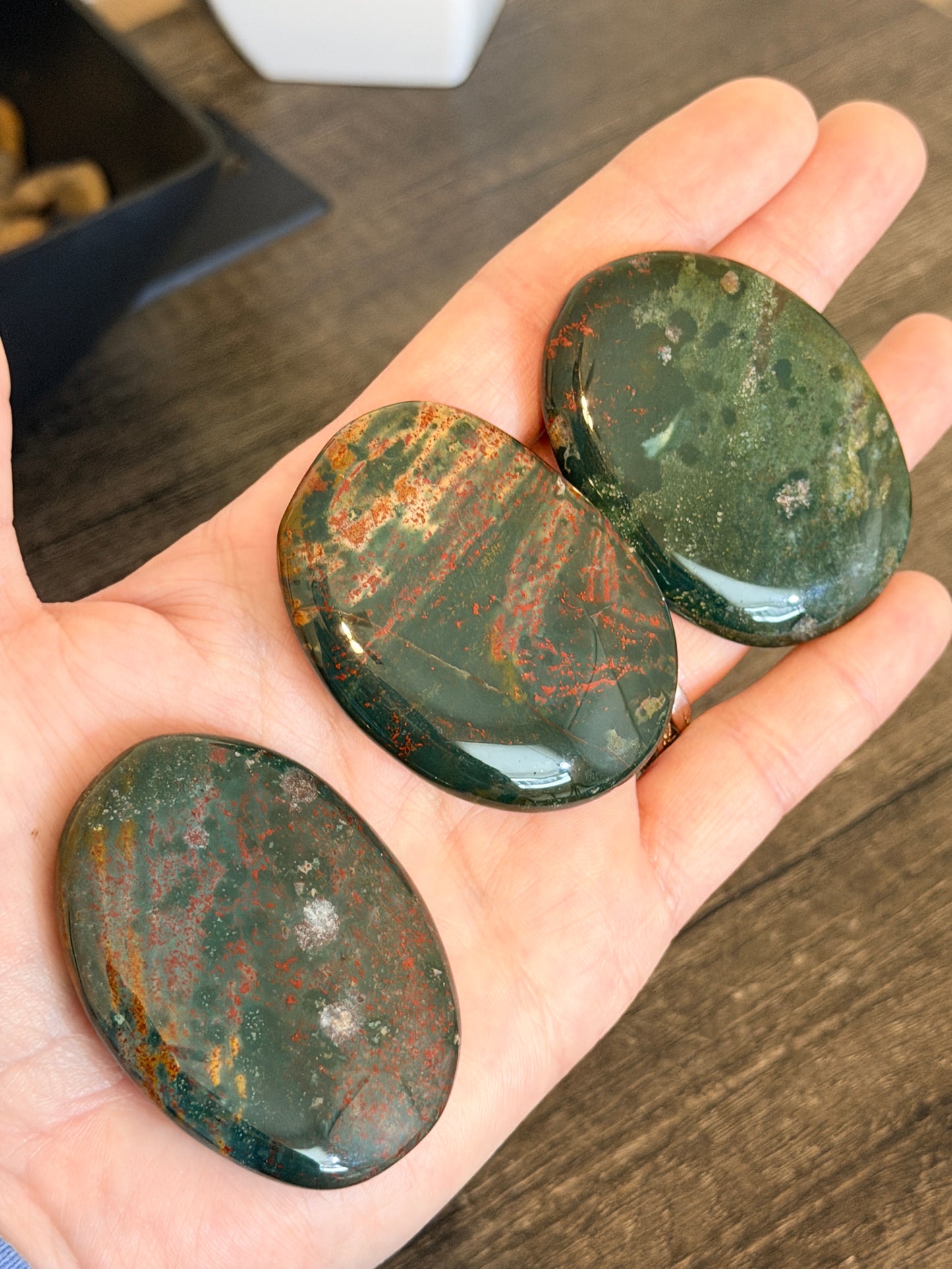 Bloodstone Flat Stones from India