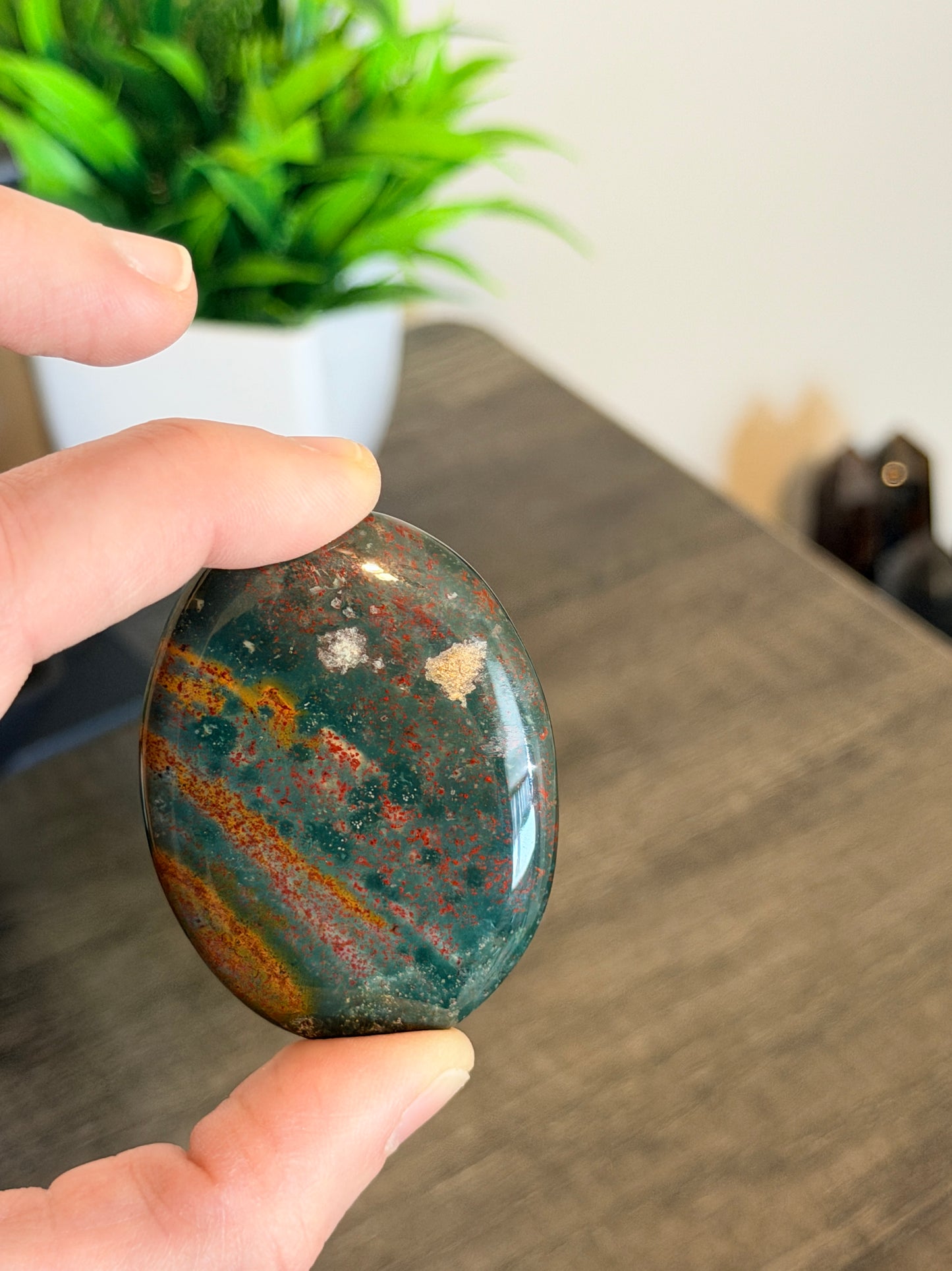 Bloodstone Flat Stones from India