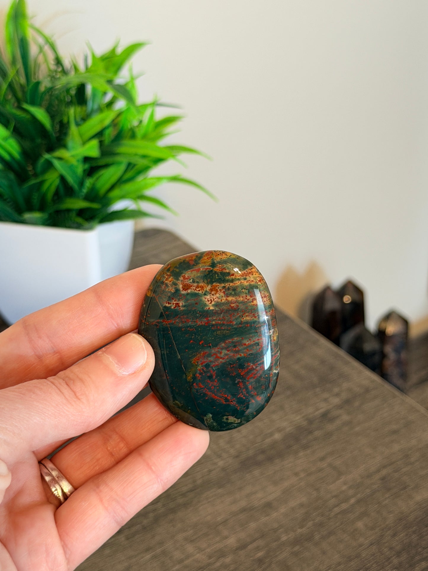 Bloodstone Flat Stones from India
