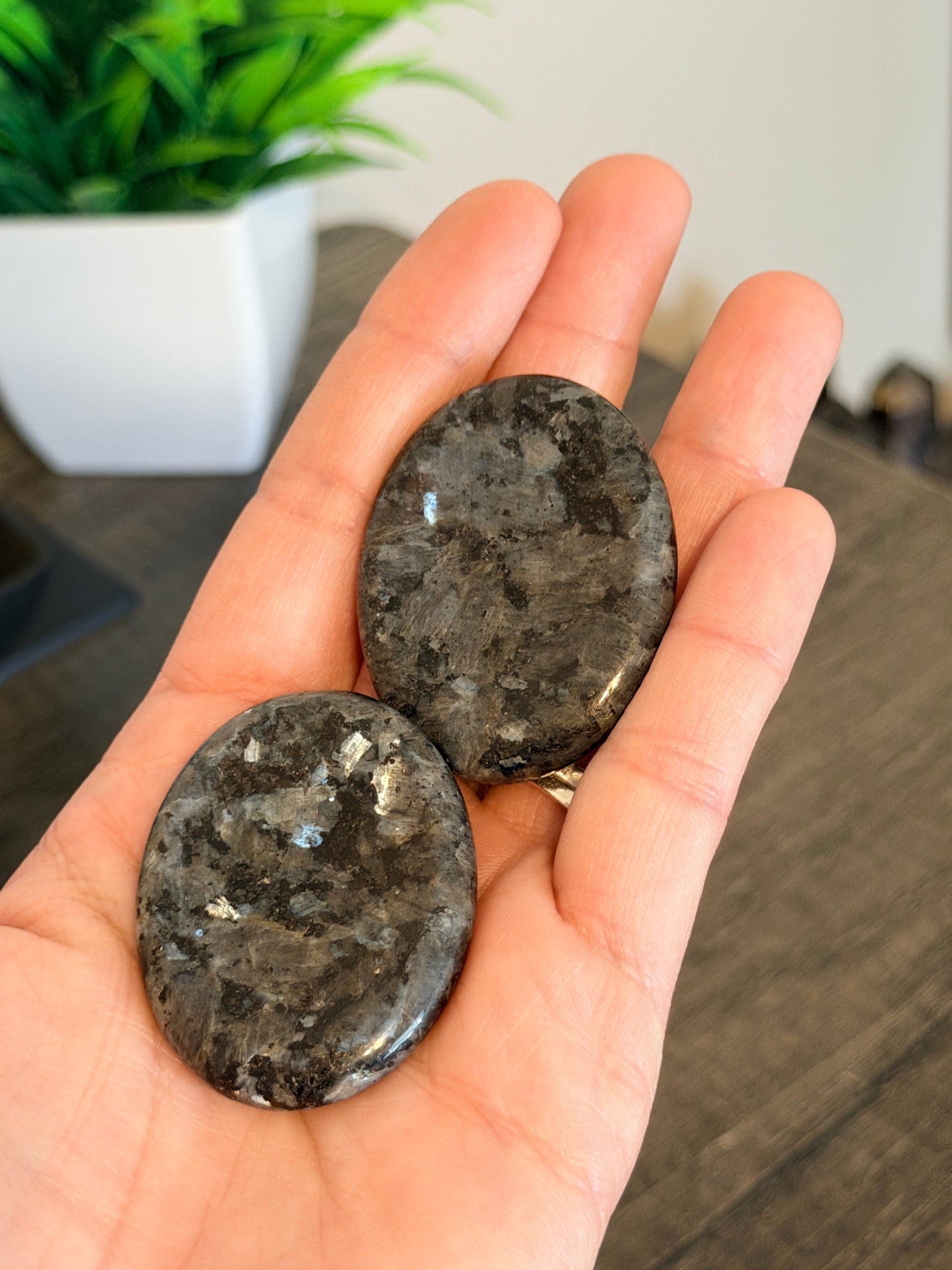 Larvikite Worry Stone