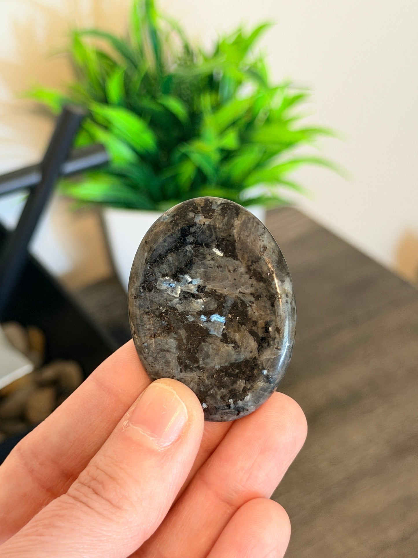 Larvikite Worry Stone
