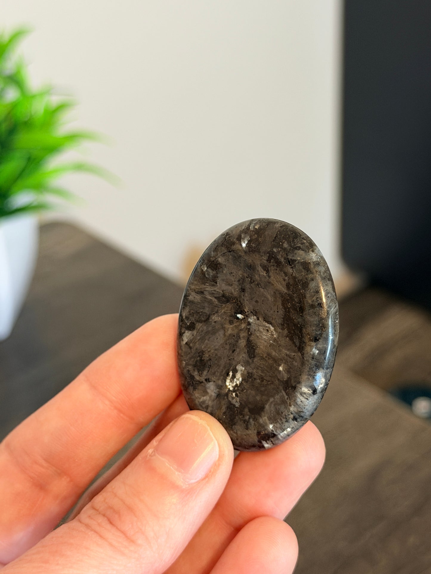 Larvikite Worry Stone