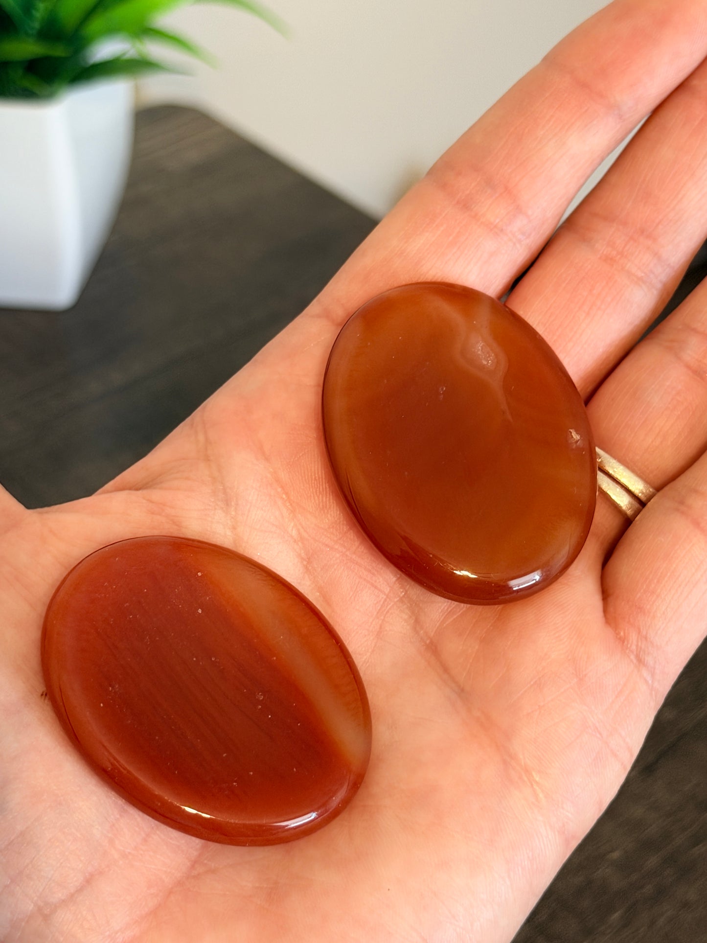Carnelian Worry Stone