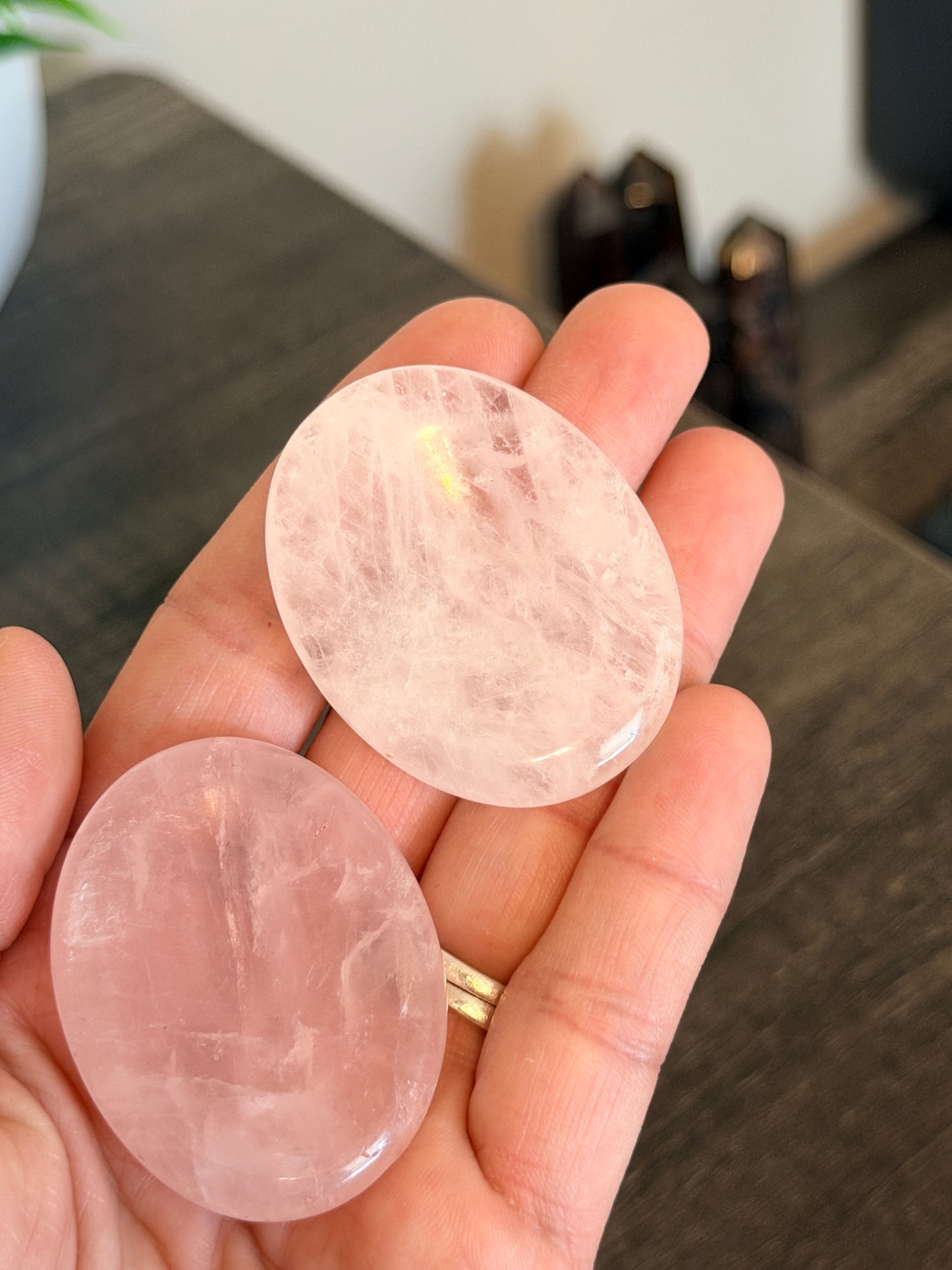 Rose Quartz Worry Stone