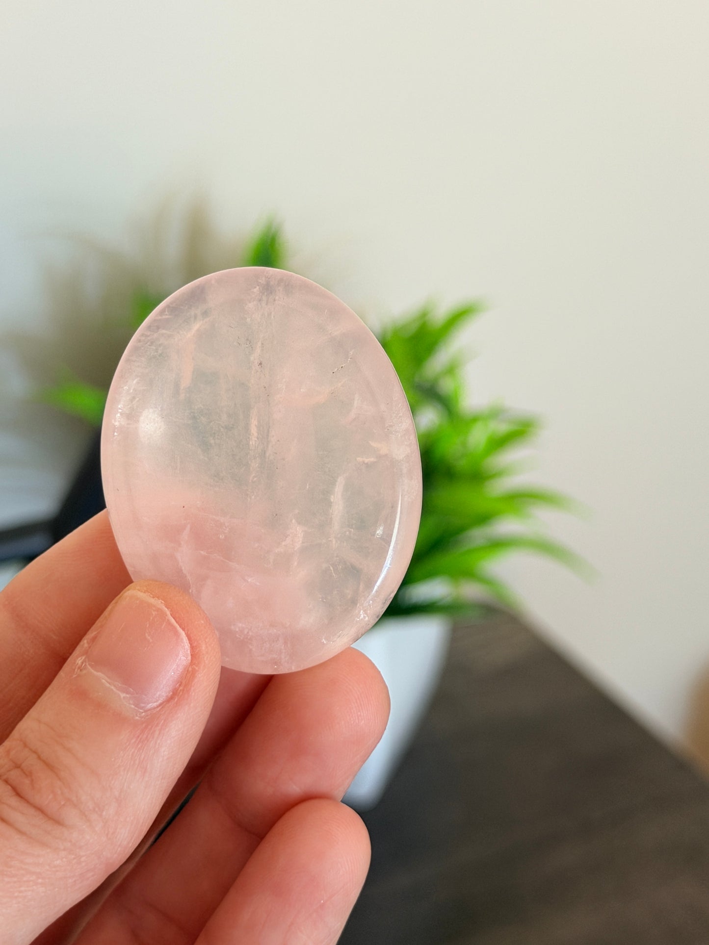 Rose Quartz Worry Stone