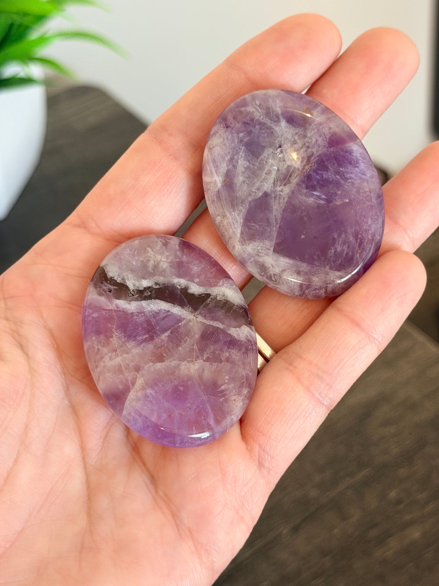 Amethyst Worry Stone
