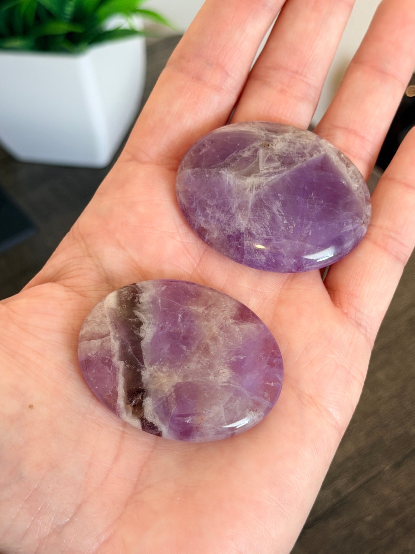 Amethyst Worry Stone