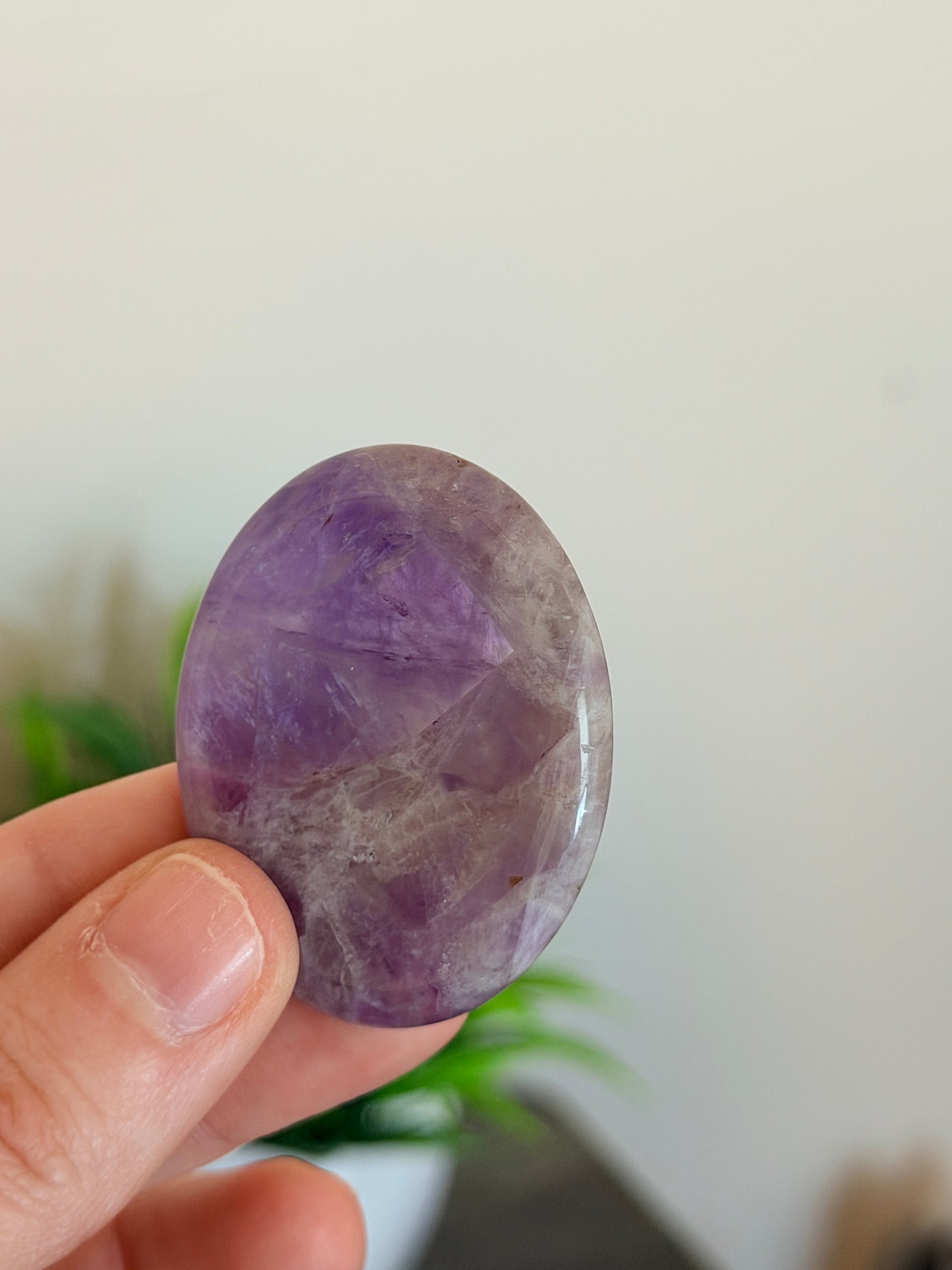 Amethyst Worry Stone