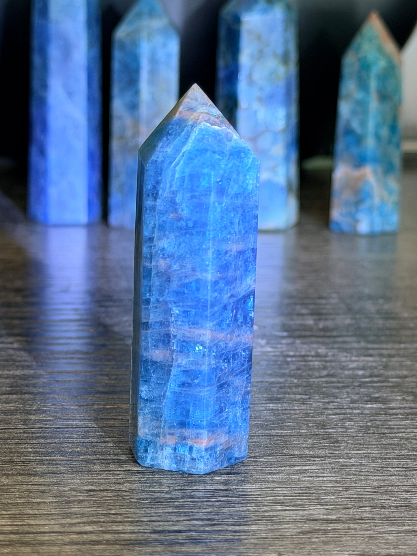 Blue Apatite Tower Style 1