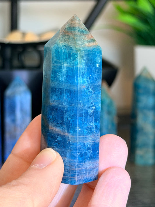 Blue Apatite Tower Style 1