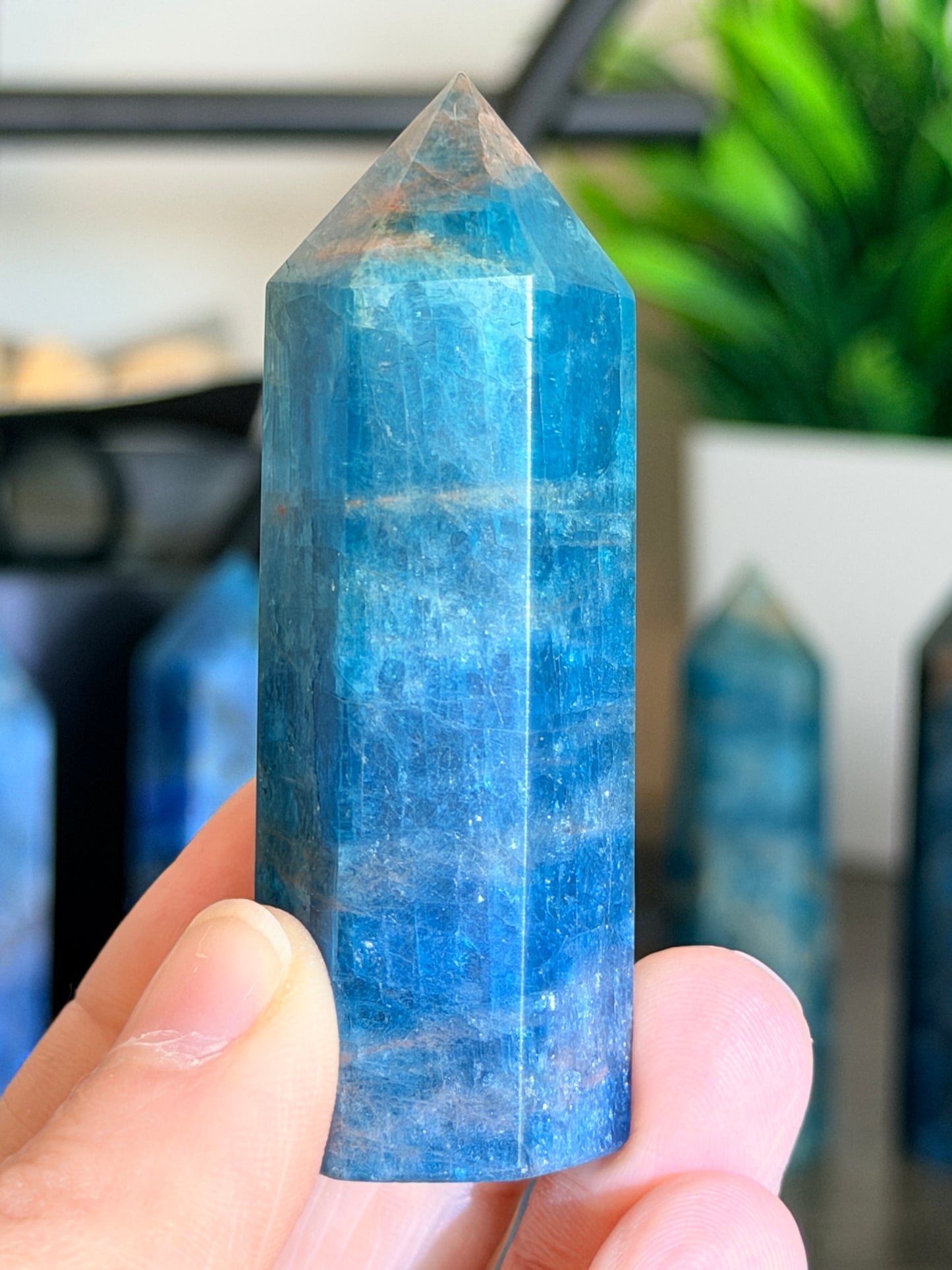 Blue Apatite Tower Style 1